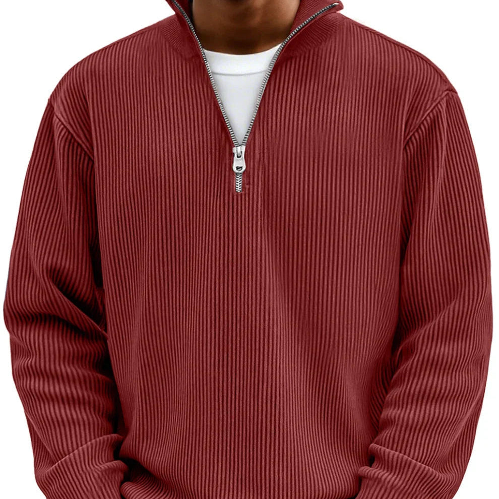 Jersey Moderno con Media Cremallera