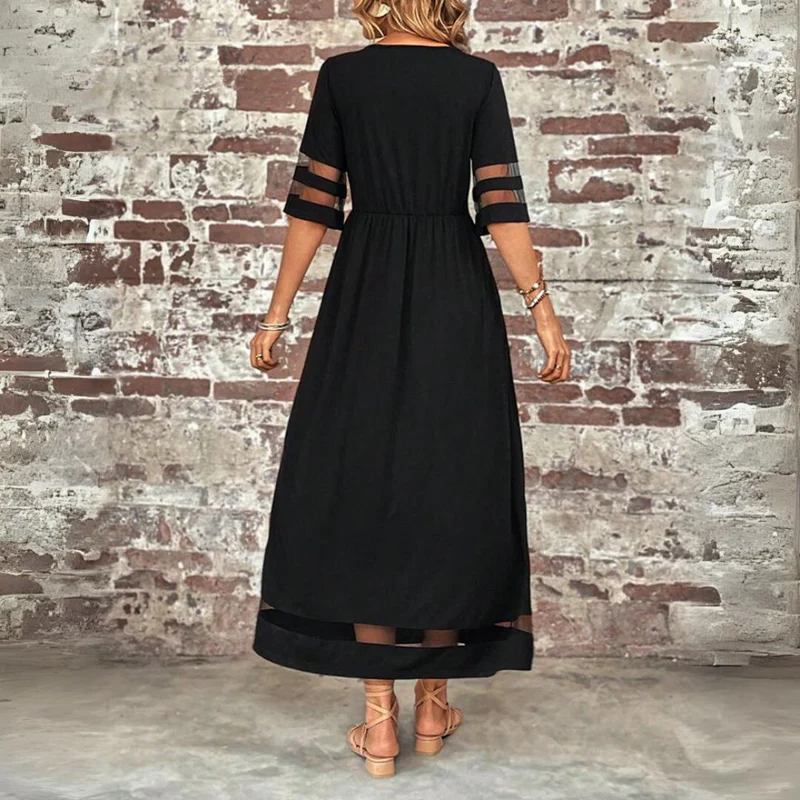 Cerelia | Vestido Midi Favorecedor que Estiliza el Vientre