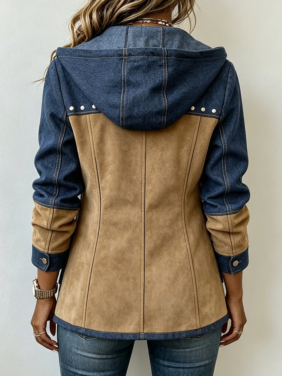 Mariana | Chaqueta Patchwork con Capucha