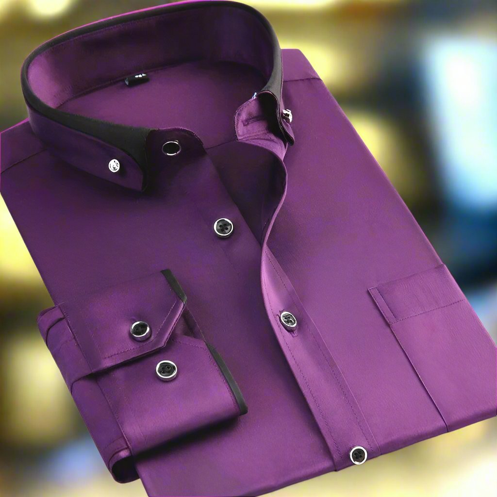 Camisa Clásica de Algodón de Manga Larga