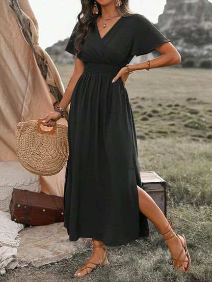 Odette | Vestido Maxi con Abertura Elegante
