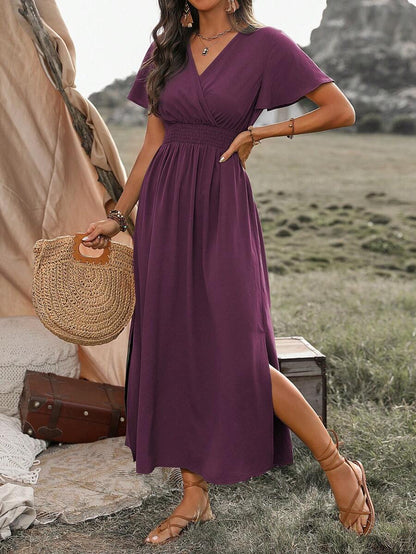 Odette | Vestido Maxi con Abertura Elegante
