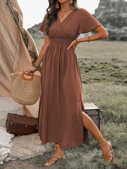 Odette | Vestido Maxi con Abertura Elegante
