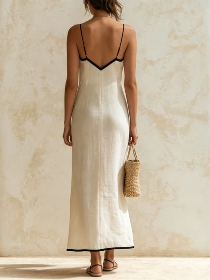Inma | Vestido maxi con diseño chevron