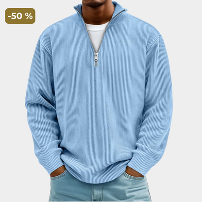 Jersey Moderno con Media Cremallera