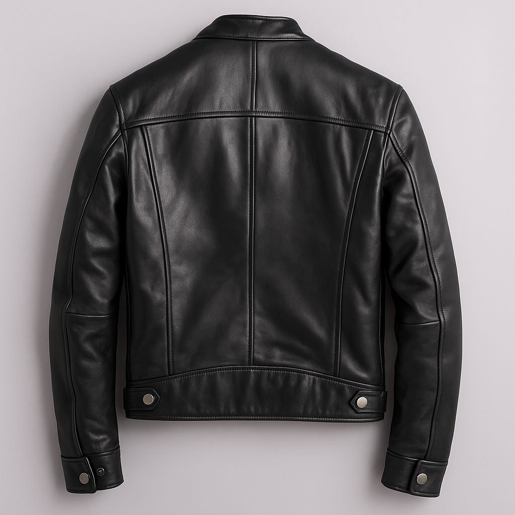 Teo - Chaqueta vintage de piel Marrón