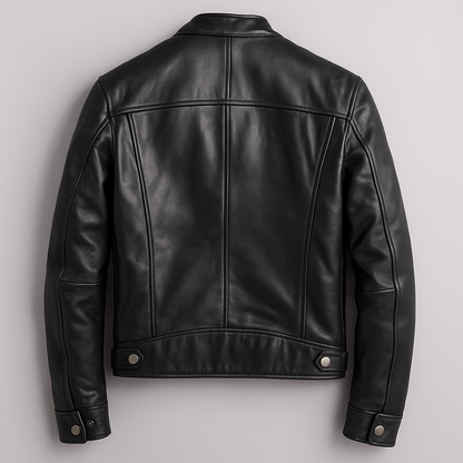 Teo - Chaqueta vintage de piel Marrón