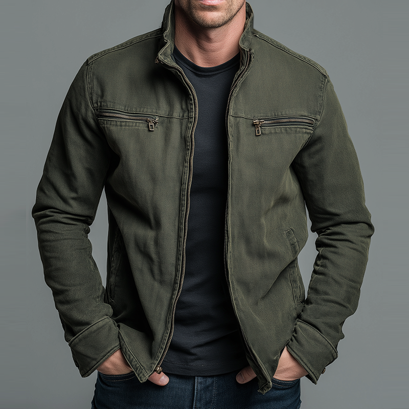 Chaqueta Casual de Corte Recto