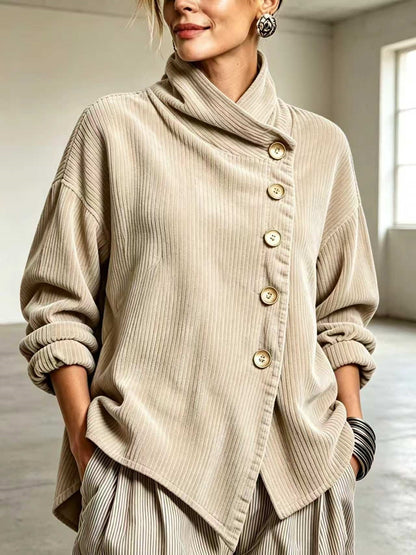 Capuchina | Jersey de pana con cuello alto