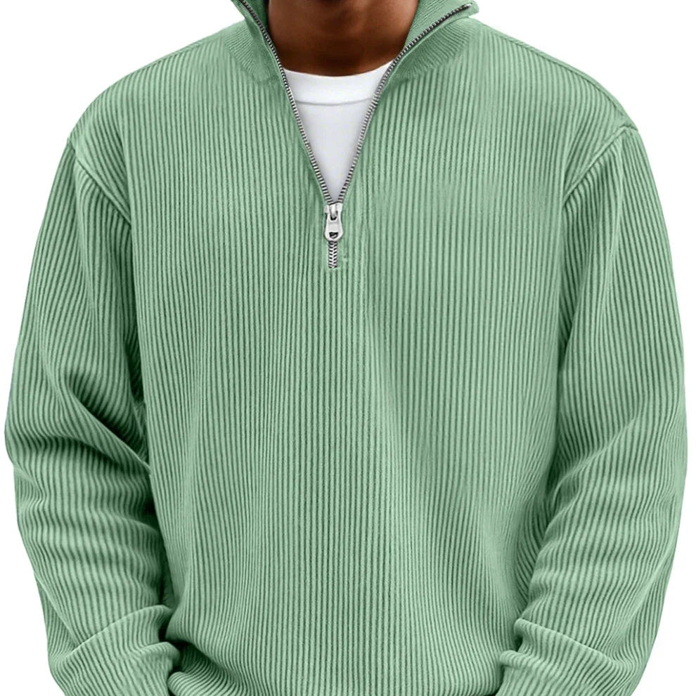 Jersey Moderno con Media Cremallera