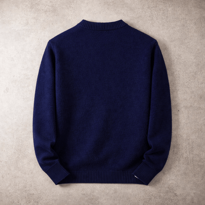 Jersey de Cuello Redondo de Cachemira y Merino