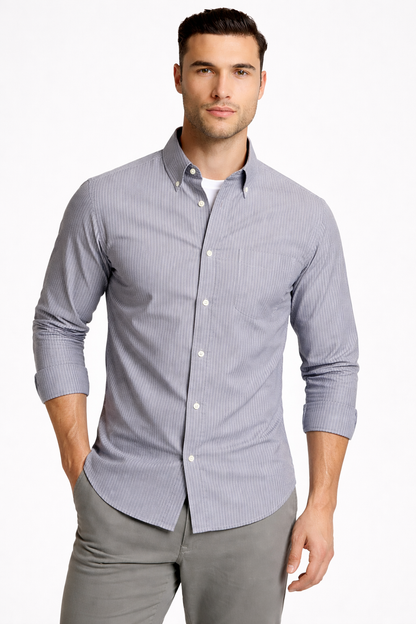 Camisa de Rayas de Algodón