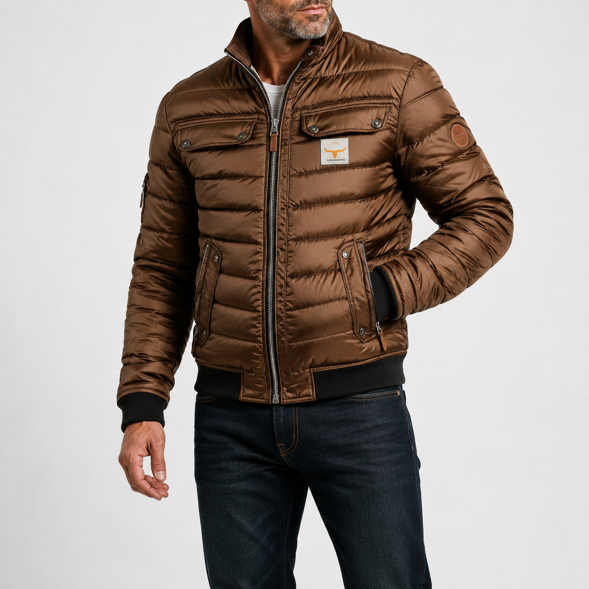 Chaqueta de Cuello Alto