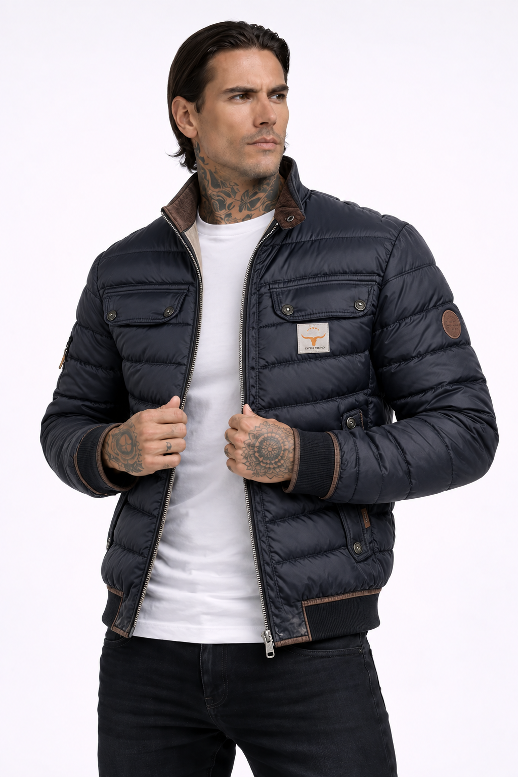 Chaqueta de Cuello Alto