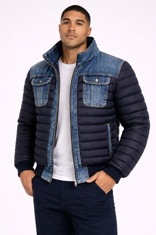Chaqueta Denim Acolchada