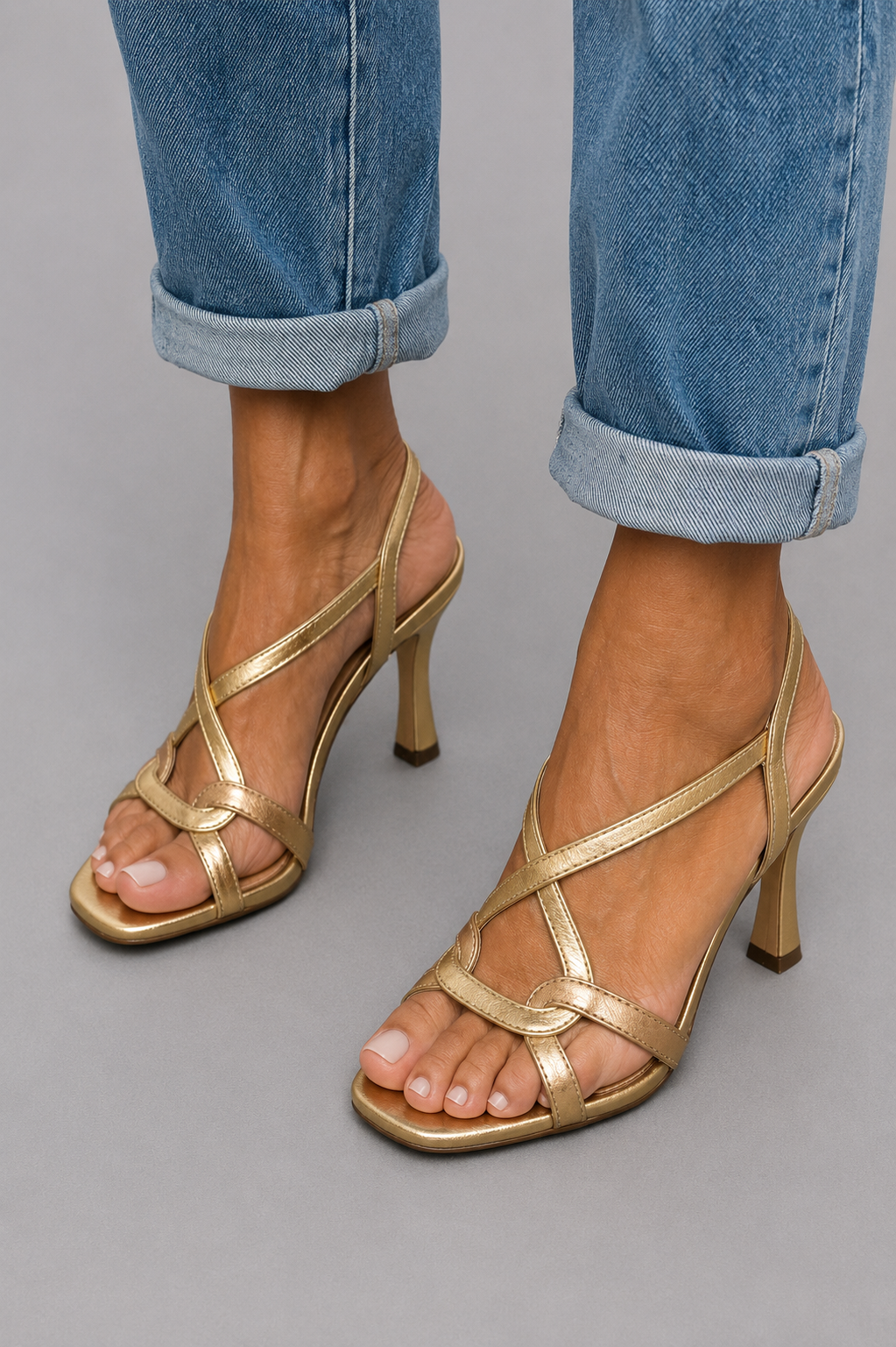 Soleil | Sandalias Doradas, Encanto Estival