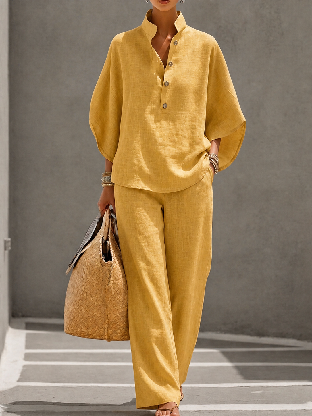 Ariel | Conjunto de Lino, Fluidez y Elegancia Natural