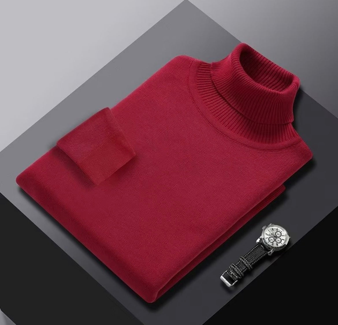 Jersey de Cuello Alto de Cachemira