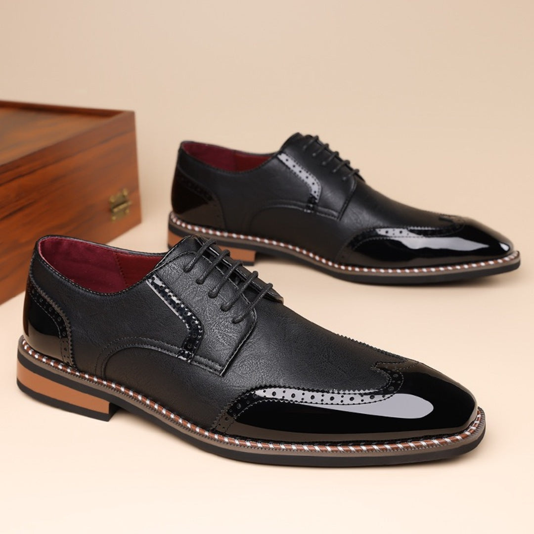 Zapatos Derby Bicolor de Punta Golf