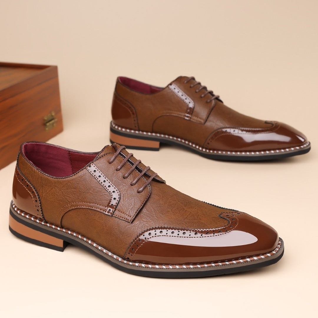 Zapatos Derby Bicolor de Punta Golf