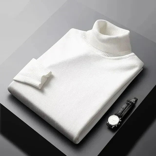 Jersey de Cuello Alto de Cachemira