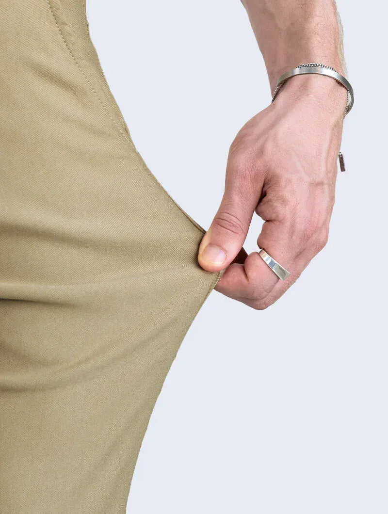 Pantalón Elástico Slim Fit