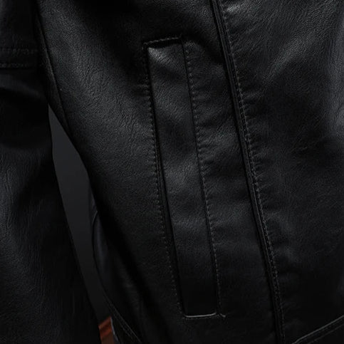 Marco - Chaqueta de cuero Negro