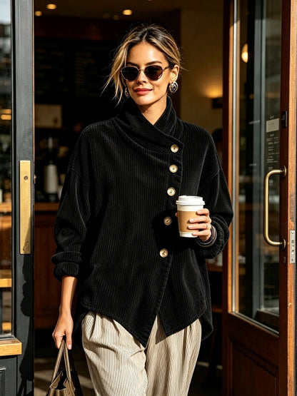 Capuchina | Jersey de pana con cuello alto