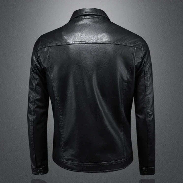 Marco - Chaqueta de cuero Negro