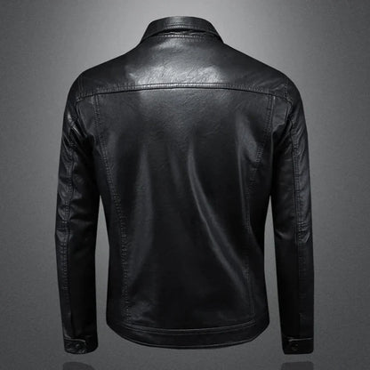 Marco - Chaqueta de cuero Negro