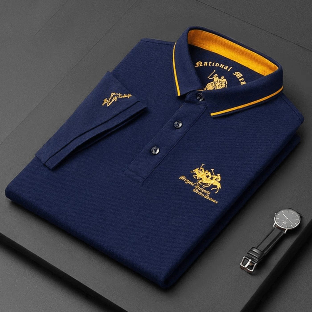 Polo con Cuello en Contraste