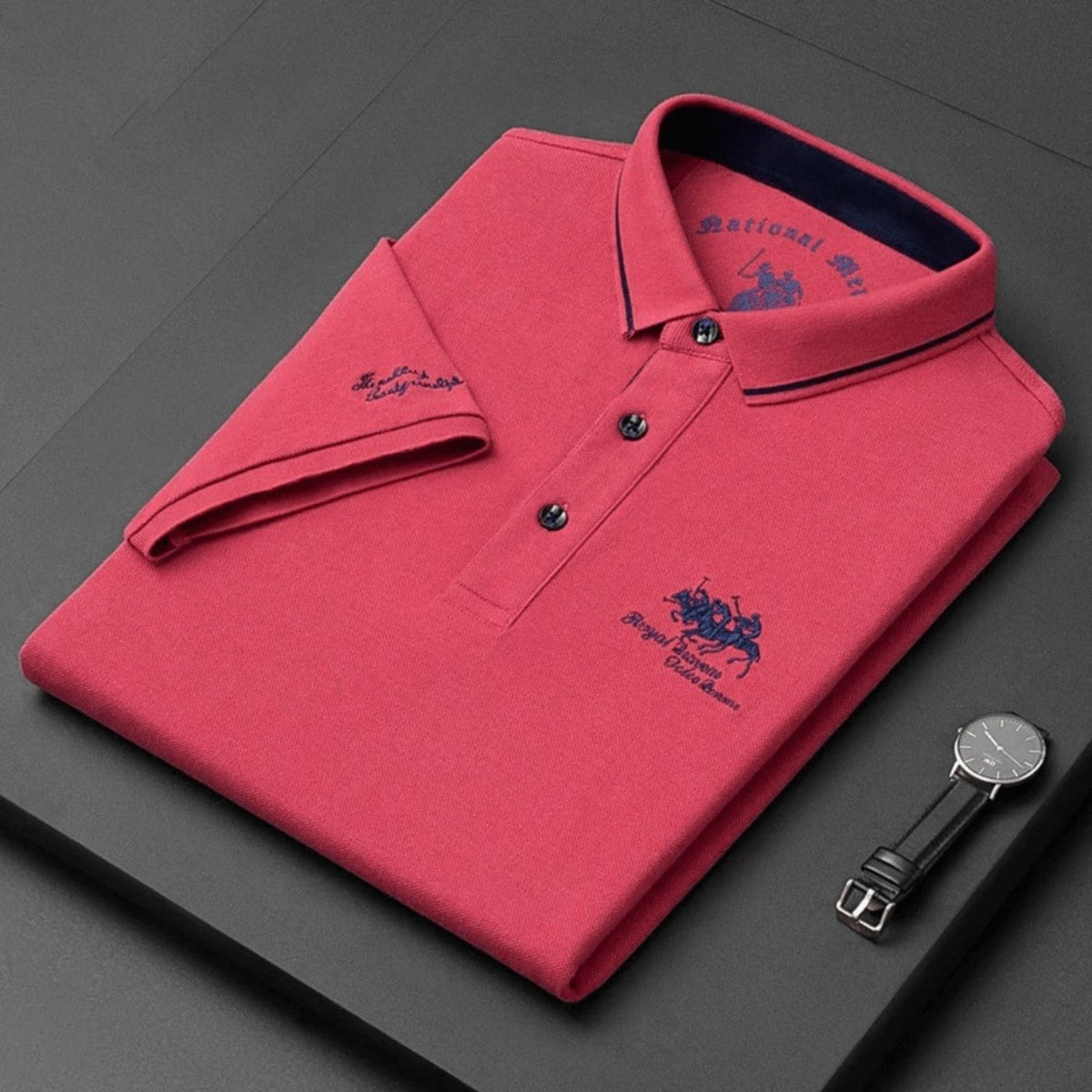 Polo con Cuello en Contraste