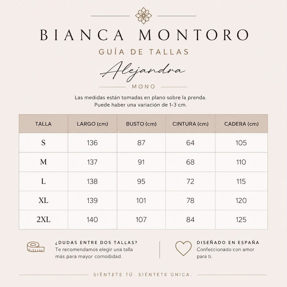 Alejandra | Mono color camel con cuello alto anudado y pernera ancha