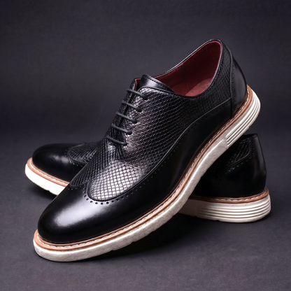 Zapatos Brogue Efecto Cocodrilo