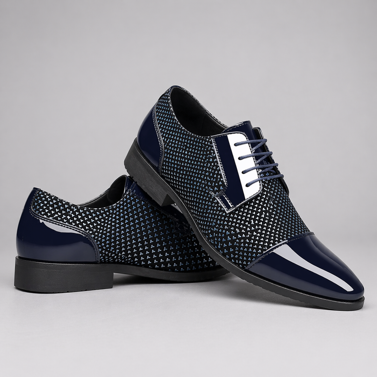 Zapatos Derby de Punta Charol