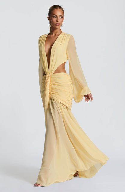Vestido Maxi Marieta- Limon