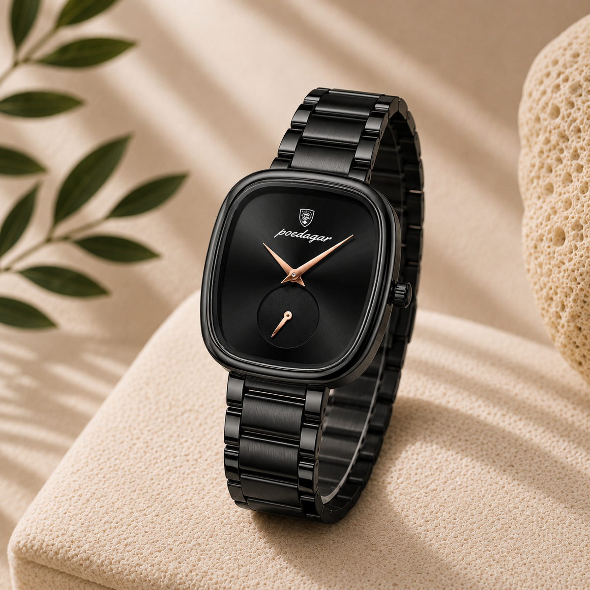 Celeste Reloj Elegante de Acero Inoxidable