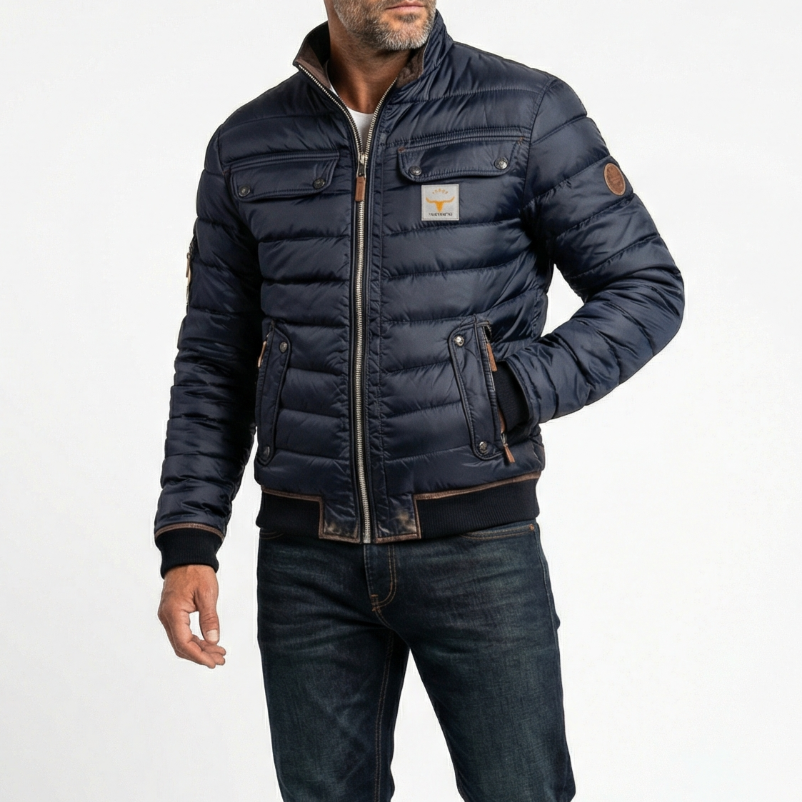 Chaqueta de Cuello Alto