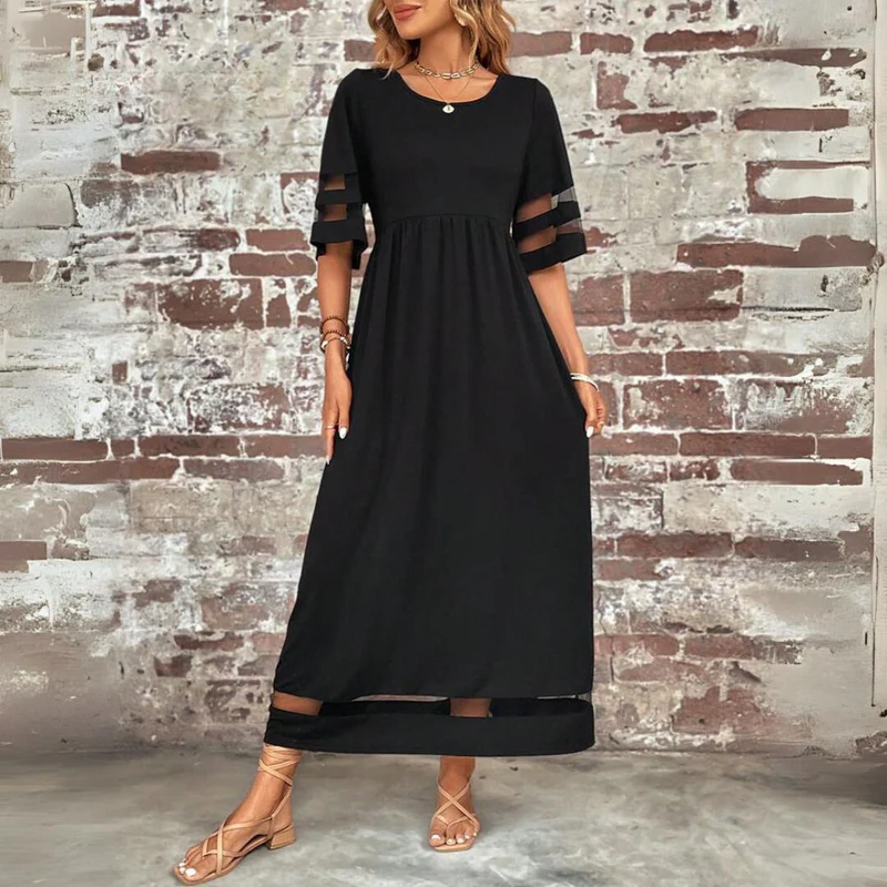 Cerelia | Vestido Midi Favorecedor que Estiliza el Vientre