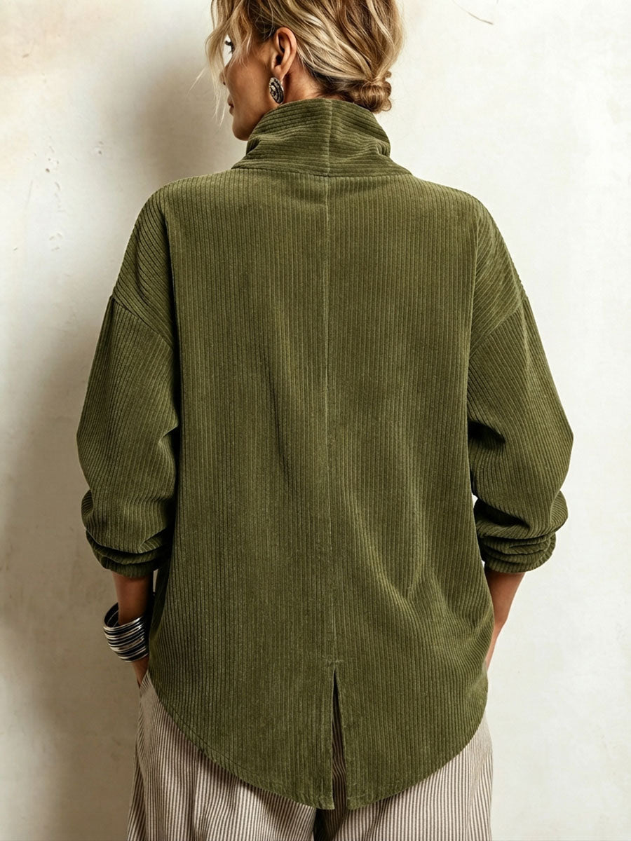 Capuchina | Jersey de pana con cuello alto