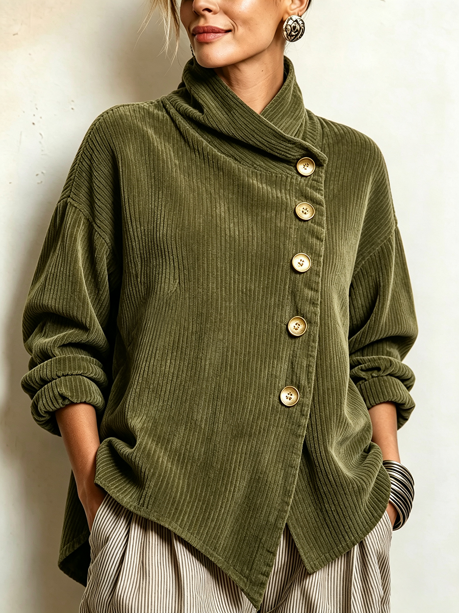 Capuchina | Jersey de pana con cuello alto