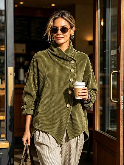 Capuchina | Jersey de pana con cuello alto
