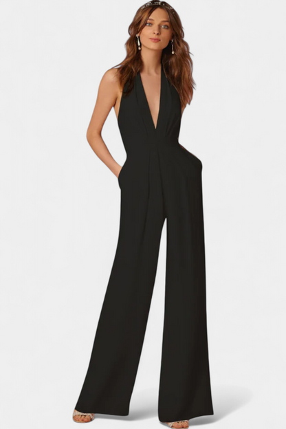 Lila Mono de Pierna Ancha con Elegancia Ligera